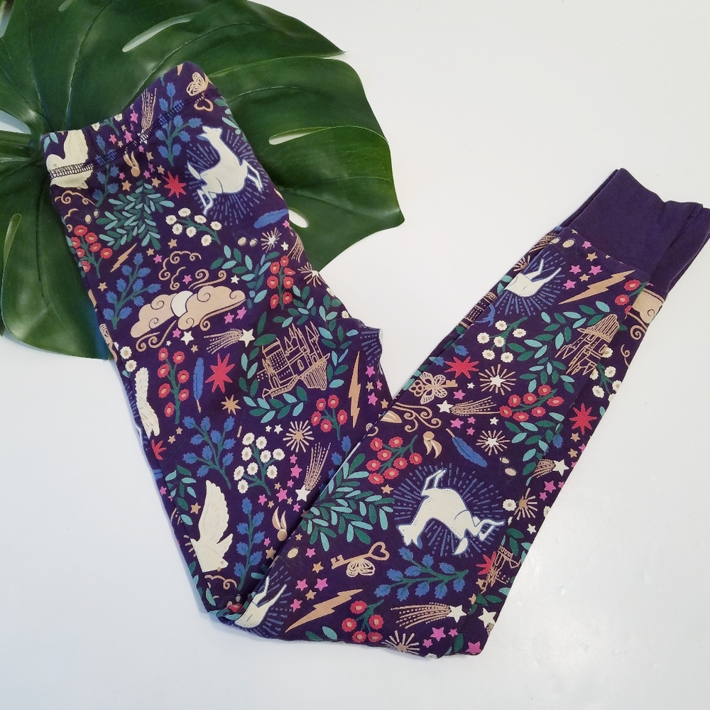 Mini Boden x Harry Potter Kid's Purple Leggings Size 10Y